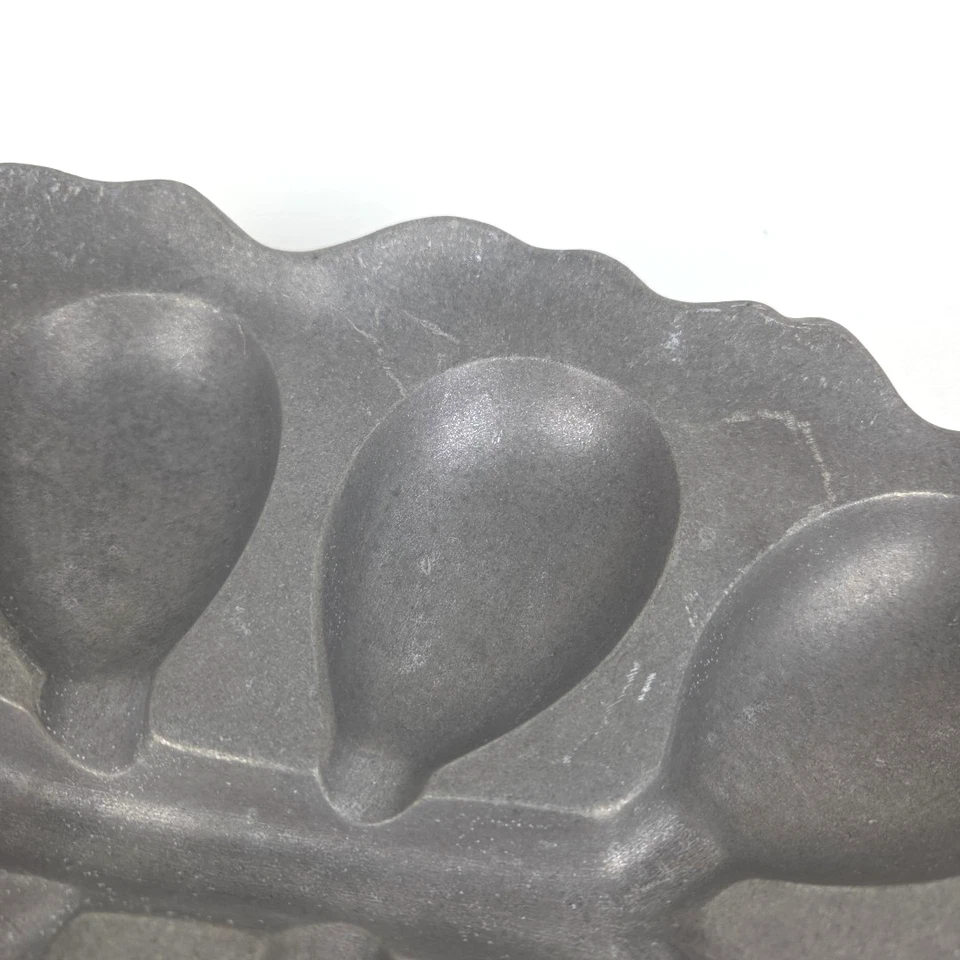 Винтажный оловянный сервировочный поднос Wilton Armetale The Oyster Bed Le Petite Oyster РЕДКИЙ - Изображение 4 из 4