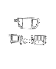 Genuine Mopar Multi Media Radio 68232022ZG