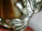 Vintage 1950s Sterling Silver Cyvra Abalone Mermaid Ring Size 5 (10.63g) — photo 9