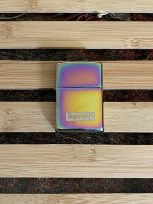 Supreme Spectrum Zippo Lighter Iridescent FW16 2016 box logo lighter