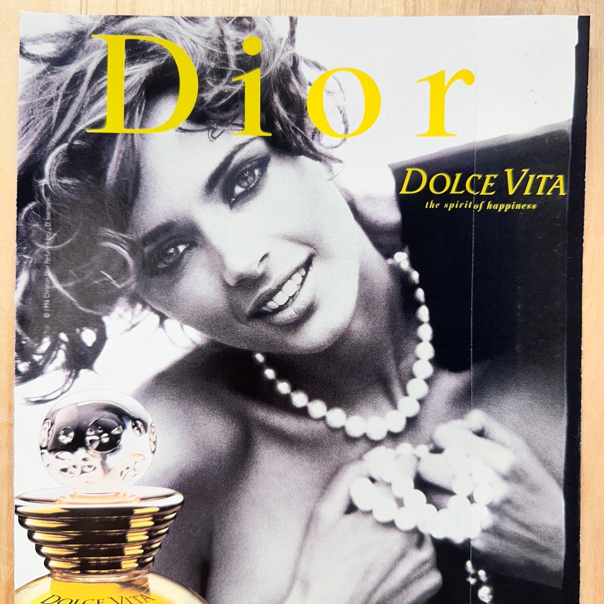 1996 Christian Dior Dolce Vita Perfume Sample Vintage Print Ad