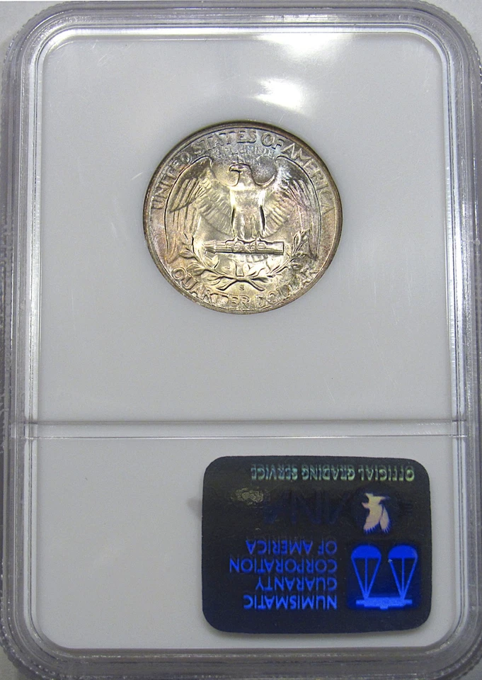 1948-S 25C NGC MS67T WASHINGTON ~ EXQUISITE EYE APPEAL & RARE T SLAB! - Image 4 of 4