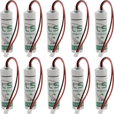 10x LS14500 3.6V AA Battery for Special Testing Electronic Equipment +White plug