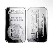 1 oz Silver Bar - APMEX 89.00 per troy oz