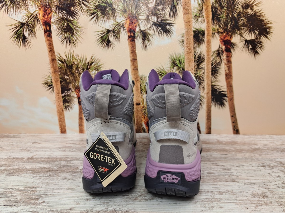 Vans Crestline GORE-TEX MTE Trail Shoes Light Grey Purple Men’s Size 7.5 / 9W VANS Crestline GORE-TEX MTE Light Grey Purple for Sale  main image 2