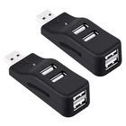 2X 4 Port USB Hub,  USB 2.0 Data Hub Splitter Small Portable, for PC,2334