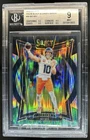 2024 Panini Select Bo Nix Concourse RC Black and Green Prizm Shock #30 BGS 9