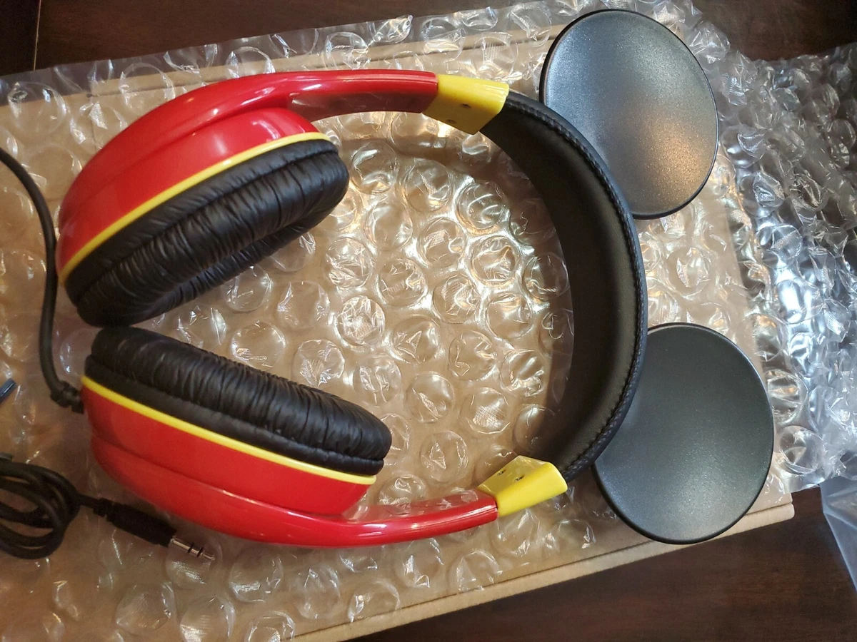 Mickey Mouse Headphones for Kids Adjustable Stereo Tangle Free 3.5