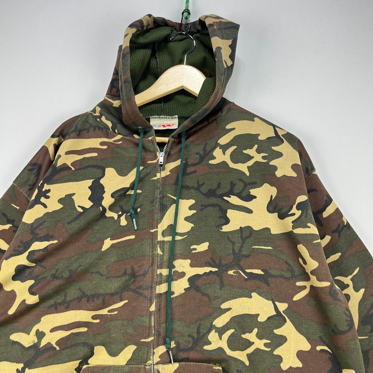 Vintage 90s Camo Faded Zip up Hoodie XXL | eBay