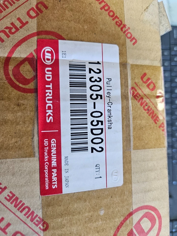 CRANKSHAFT PULLEY,1992 - 1993 1300 尼桑 UD,1994 - 1998 1400 尼桑 UD,TD42T ENG — 第 2/2 张图片