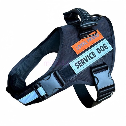 Dog Reflective Vest Service Adjustable Jacket Dog Harness Patches Dog Supplies. - Picture 18 of 29