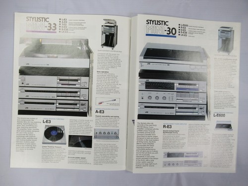 JVC HiFi Mini Component systems Mini55 Mini30 Original Catalogue brochure Japan - Picture 5 of 8
