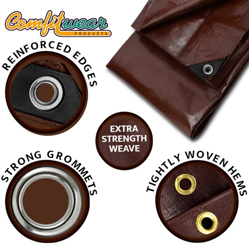 COMFITWEAR 16 MIL Heavy Duty Tarp Super Heavy Duty Tarp Cover Multi-Purpose - 第 24/36 張圖片