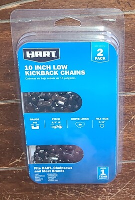 2 Pack HART 10 Inch Low Kickback Chains #HAC110C2