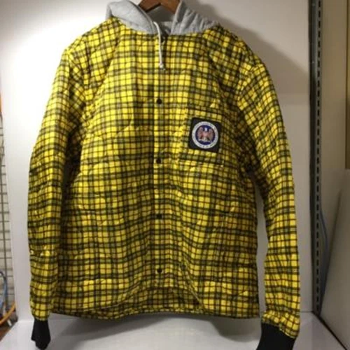 Veste à capuche doublée matelassée SUPREME FW17 jaune taille XL