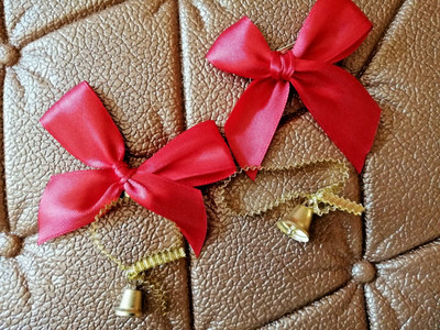 12 Mini-Weihnachtskränze: 1,5 Zoll Kleine Weihnachtsgirlanden Mit Schleifen 365964561556