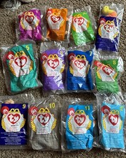 McDonald  s Vintage teeny tiny TY Beanie babies set of 12  .T1293