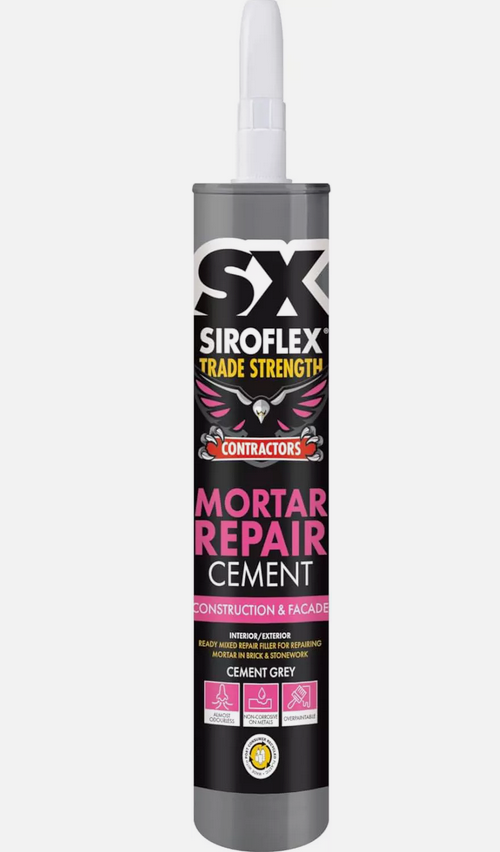 Siroflex SX Trade Strength Mortar Repair Cement Ready to Use Ideal Quality, Grey