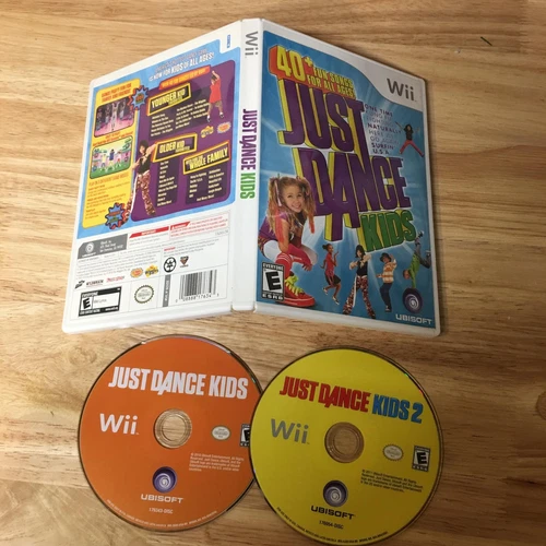 Just Dance Kids 1 2 Nintendo Wii 2 Game Bundle