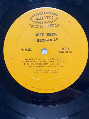 Jeff Beck Group -Beck-Ola 1969 LP vinyl | eBay