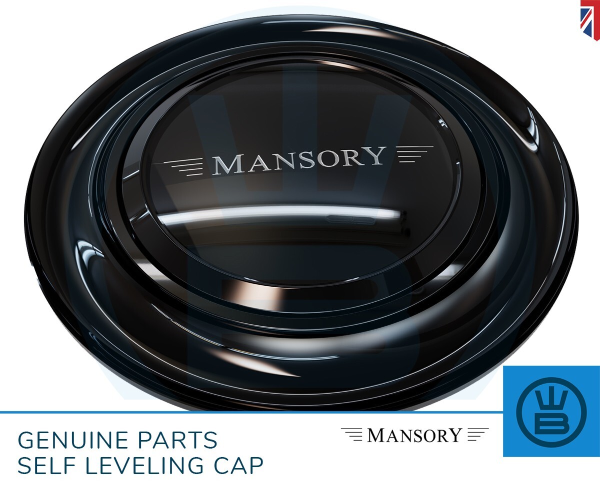 MANSORY self levelling black centre cap for ROLLS ROYCE & other 