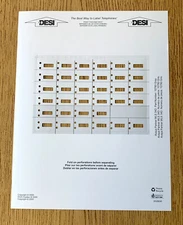 Lot of 5 Lucent Avaya MLS 34D Partner Phone Desi Paper Labels NEW!