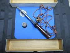Vintage Russell Rex ELECTRIC CURLING IRON w/SOCKET PLUG Original Box & stand! 