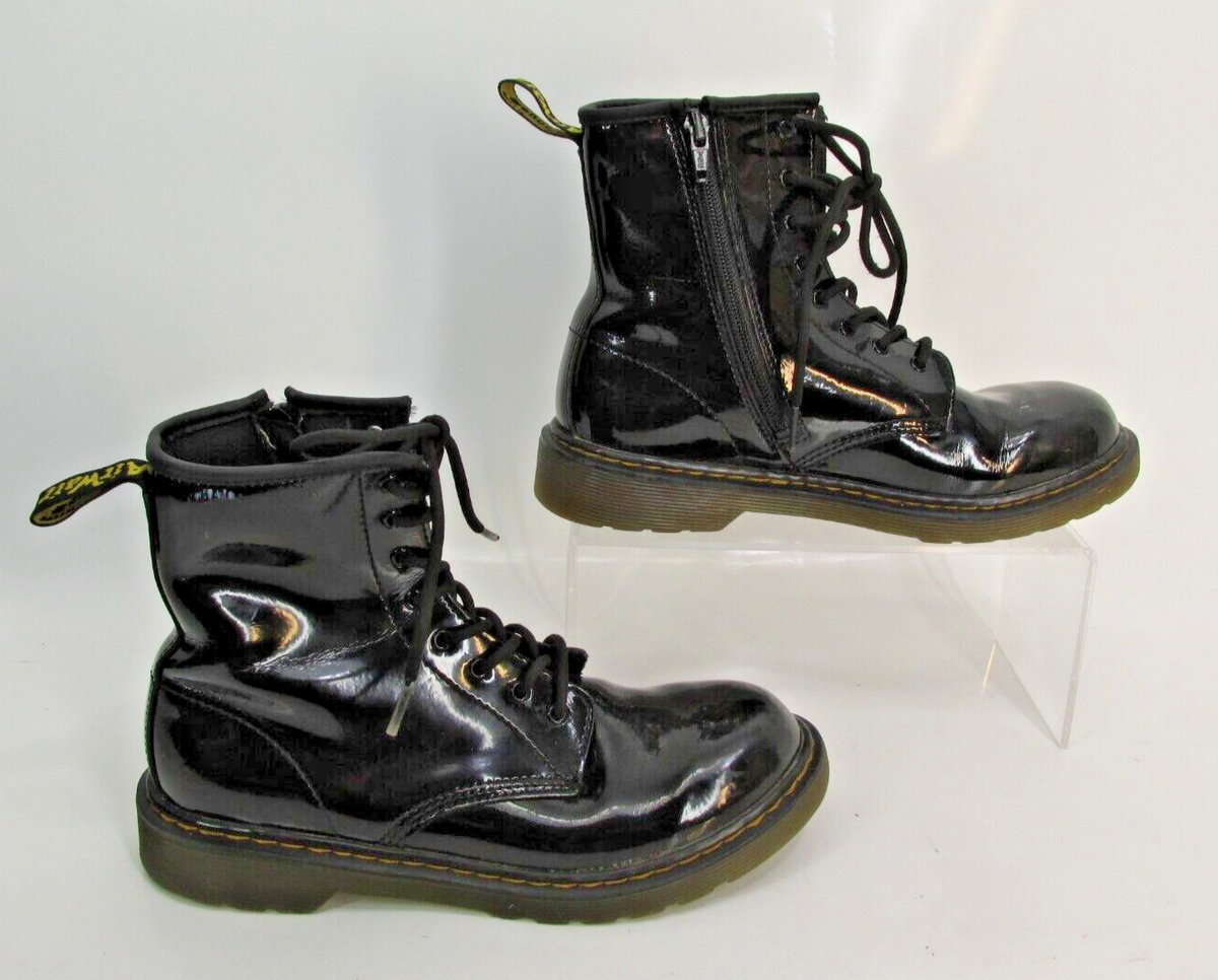 Dr. Martens boots 1460 Y 7L US 6M Black Zip UK5 Smooth Shiny