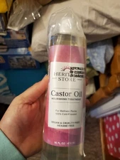Heritage Store Castor Oil 16 fl oz 480 ml Cruelty-Free, EcoFriendly, Hexane-Free
