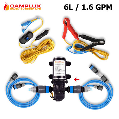 #ad Camplux 6L 12V Water Pump High Pressure Caravan RV Boat Gas Hot Water System Kit $79.99