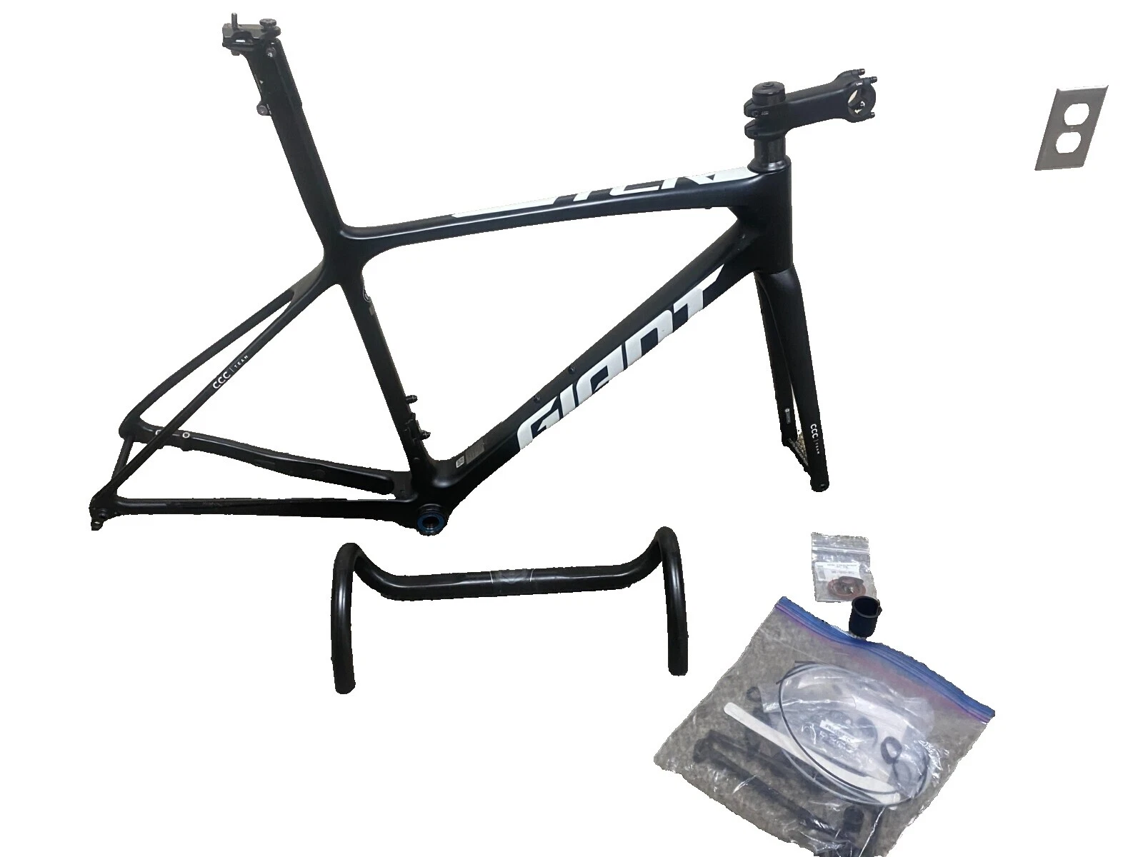 Giant Carbon Fiber Black Bike Frames