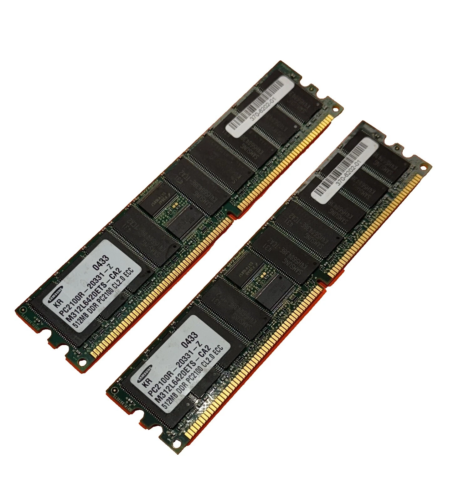 Server RAM 512 MB Capacity per Module ECC 2 Modules