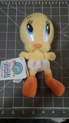 Tweety Bird Baby Bean  Toons Looney Tunes 1998 with tag