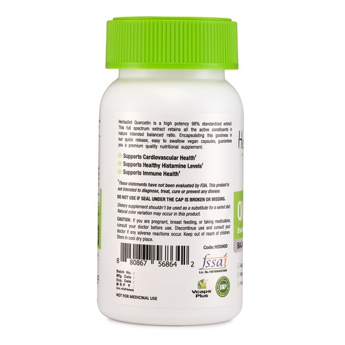 Quercetin 800mg Capsules 98% Extract GENUINE Best Value STROGEST Immune Support - Picture 3 of 4