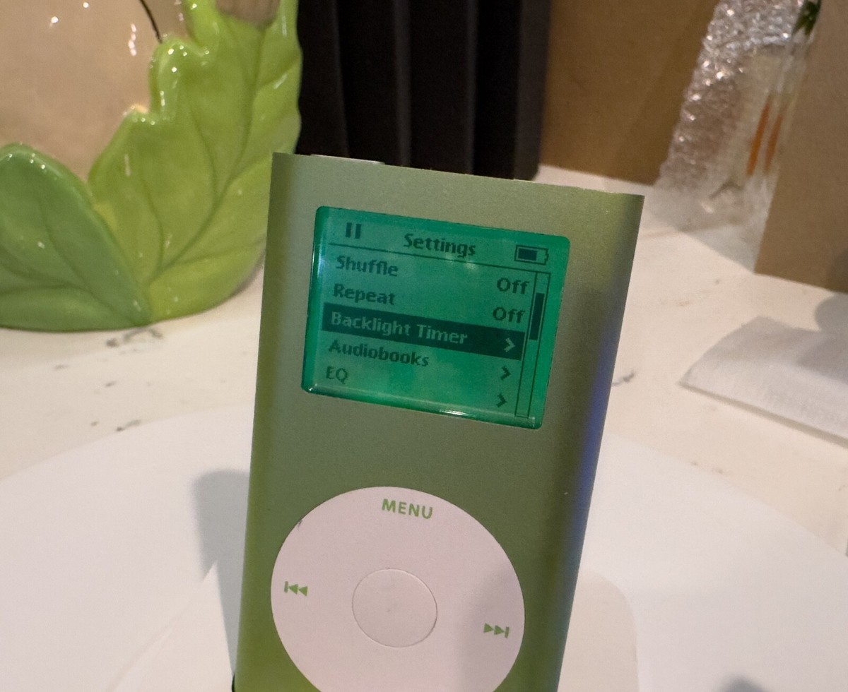 ipod mini sd化128GB 同色バックライト 緑色 Modded 256GB Grade A Green iPod Mini 2nd Gen - Green