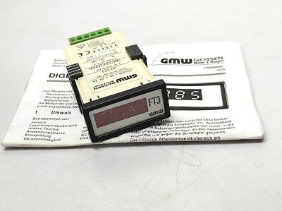 GMW DIGEM f 48 x 24 AK Digital Panel Meter FT3 A1123 Input 4-20mA Range 0-1190 2