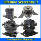 K1880 Engine Motor&Trans Mount Set 4pcs For 2012-2015 Honda Crosstour 3.5L