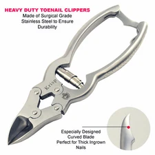 NEW 6" HEAVY DUTY INGROWN THICK TOENAIL CLIPPERS CUTTERS TRIMMER PEDICURE TOOL