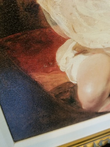 Vintage The Calmady Children Sir Thomas Lawrence. Gold Ornate Wood Frame 33"x33" - Picture 5 of 19