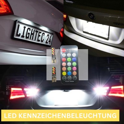 2xRGB LED Number Plate Light 12vW5W Mercedes Sprinter 4t Box B907,B910