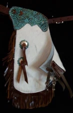 Custom Made Leather Kid's Chinks/Hair On Cowhide Kid's Chaps/Made in USA