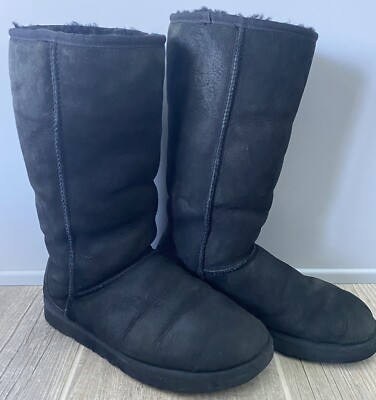 Buy UGG Australia Classic Tall Size 7 BOOTS Black 5815 online | eBay