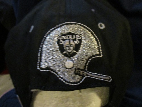 LOS ANGELES RAIDERS VINTAGE 1980s 2-SIDED ERROR NFC WEST HAT CAP LAS VEGAS RARE - 第 8/22 張圖片