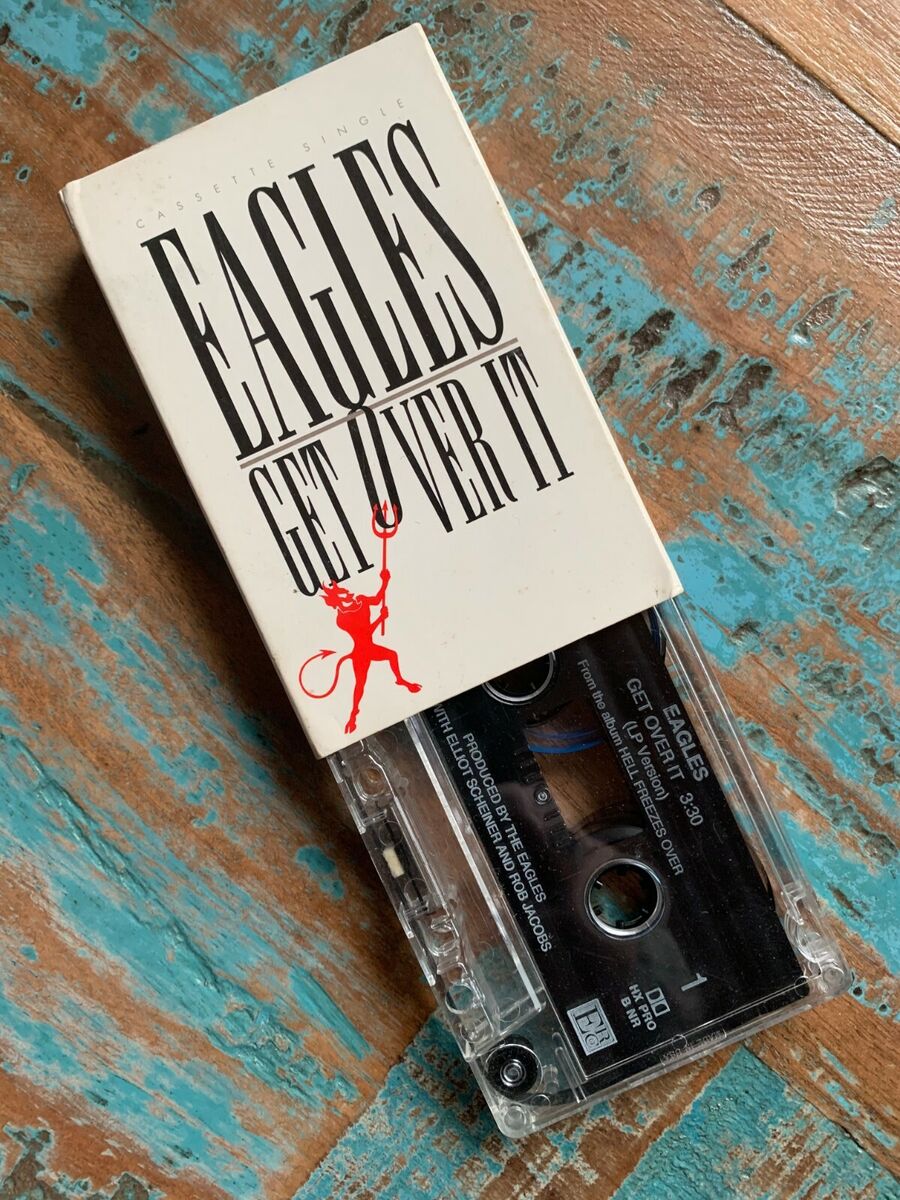 EAGLES - Get Over It / Get Over It (Live)- Cassette Tape