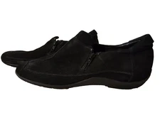 Walking Cradles Booties Women Shoes Black Shooties Suede 11 Narrow Slip On