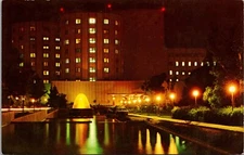 Vintage Postcard Loma Linda University Medical Center California Night View 8365