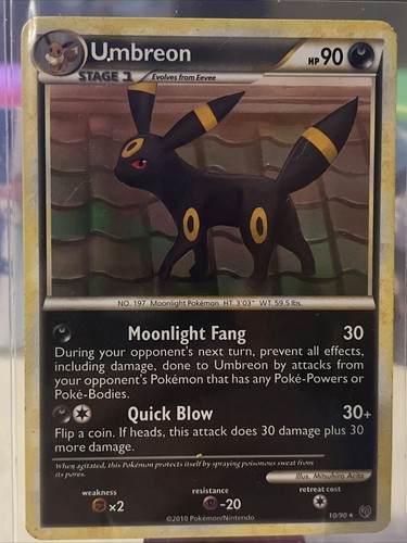 Pokémon TCG Umbreon Undaunted 10/90 Regular Exclusive MP