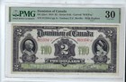 Dominion of Canada 1914 Dc-22a-i $2 No Seal "Will Pay" curved Pmg 30