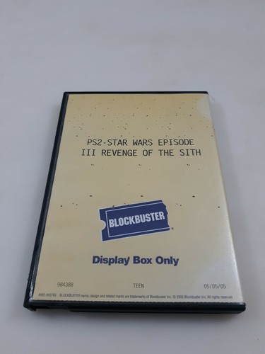 Verleih Sony Playstation 2 PS2 BLOCKBUSTER Videospiel Star Wars III Revenge of Si - Bild 2 von 3