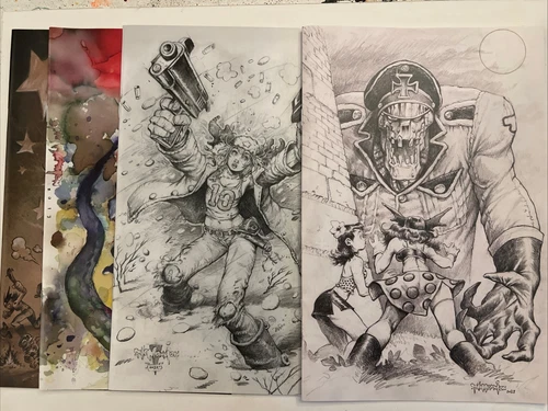 Fearless Dawn: The Bomb Variant Cover Lot Asylum Press NM-Steve Mannion Comics